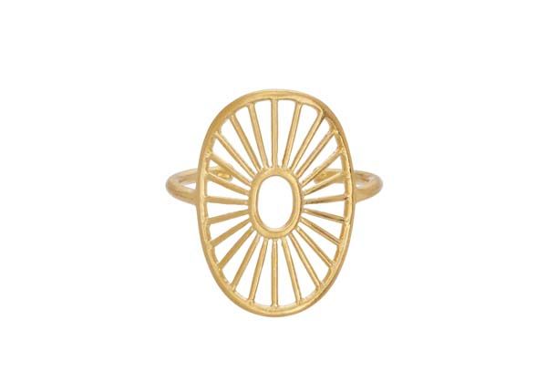 Pernille Corydon Big Daylight ring - forgyldt - Bahne